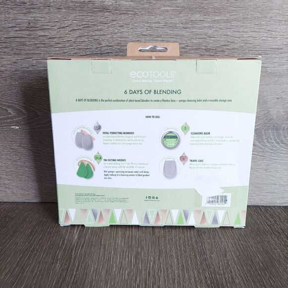 EcoTools 6 Days of Blending Holiday Makeup Sponge Blender Gift Set, 6 Pieces - Picture 2 of 5